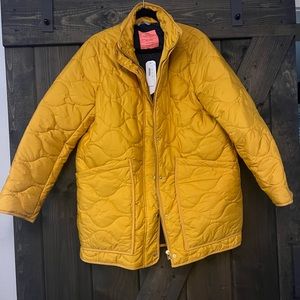 J. Crew Signature Puffer Yellow Size L